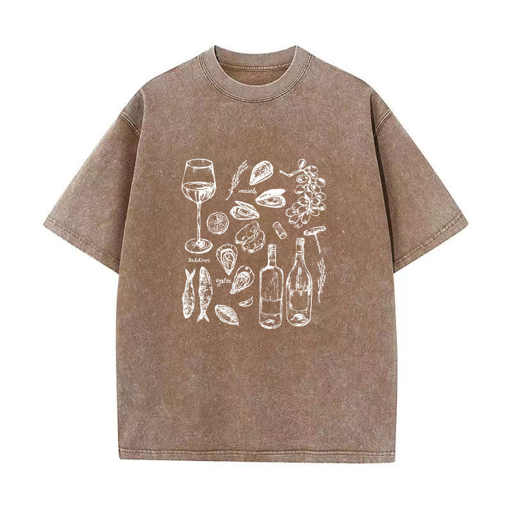 オーシャンワイングレープス ユニセックスTシャツ