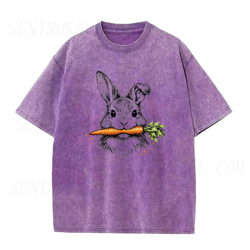 Bunny with Carrot Unisex Tee