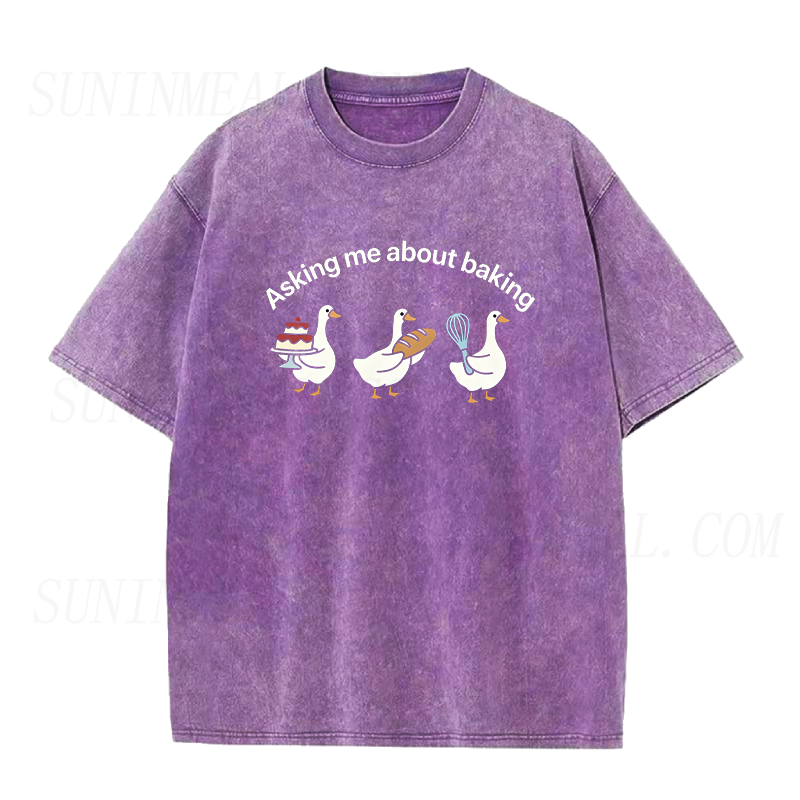 Baking Ducks Ask Me Anything Unisex Tee