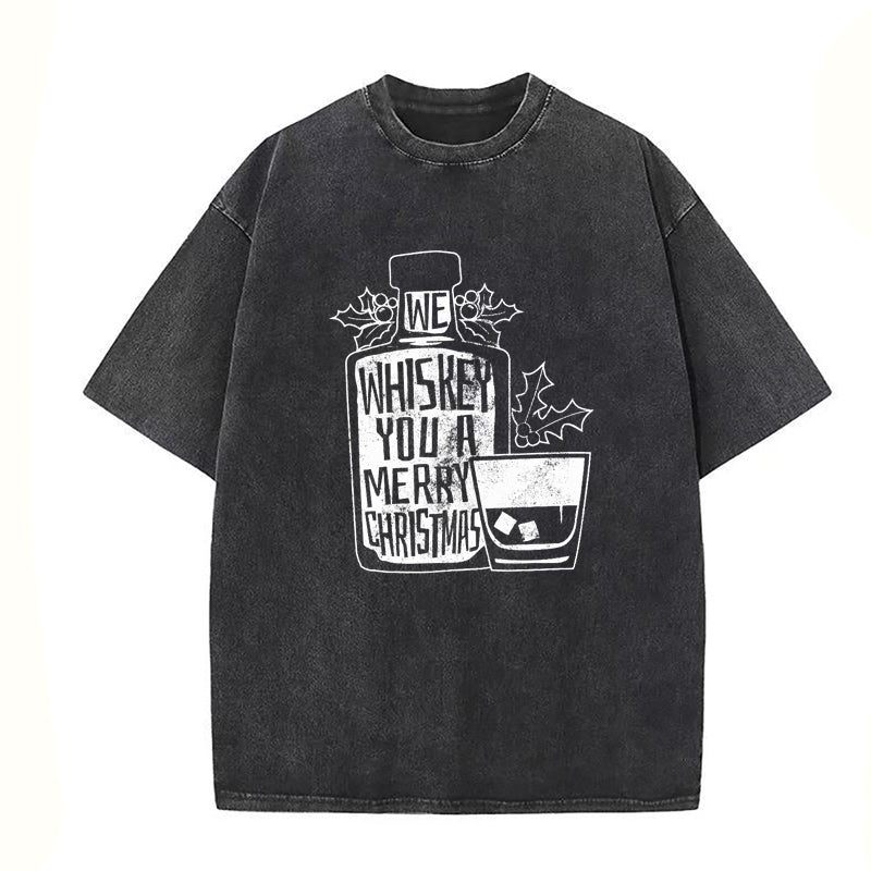 We Whiskey You A Merry Christmas Unisex Tee