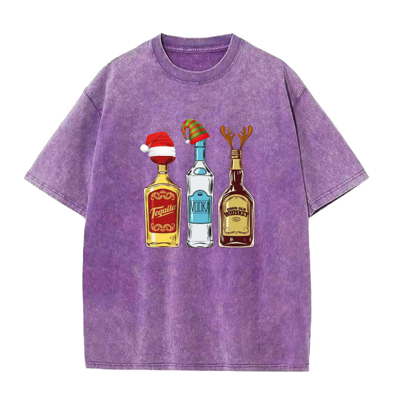 Tequila Vodka Whiskey Unisex Tee