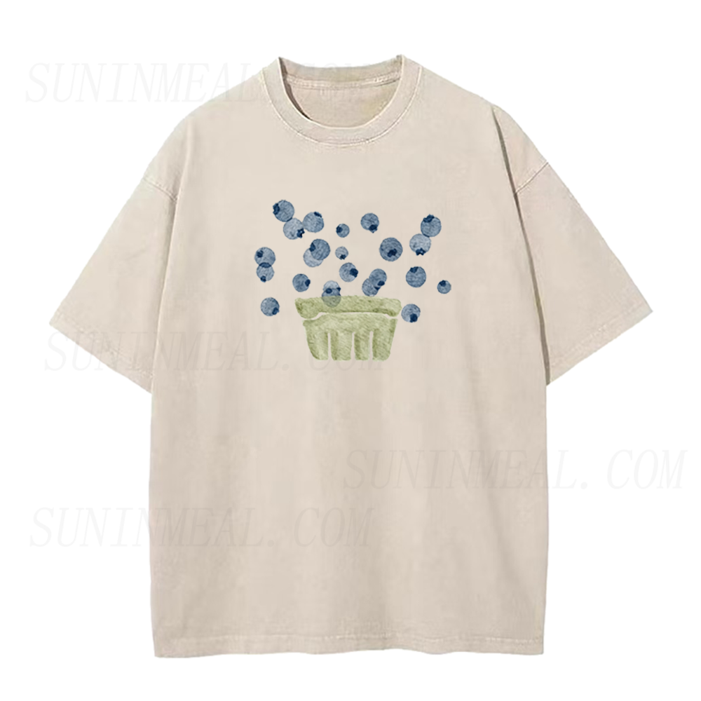 Cute Watercolor Blueberry Unisex Tee