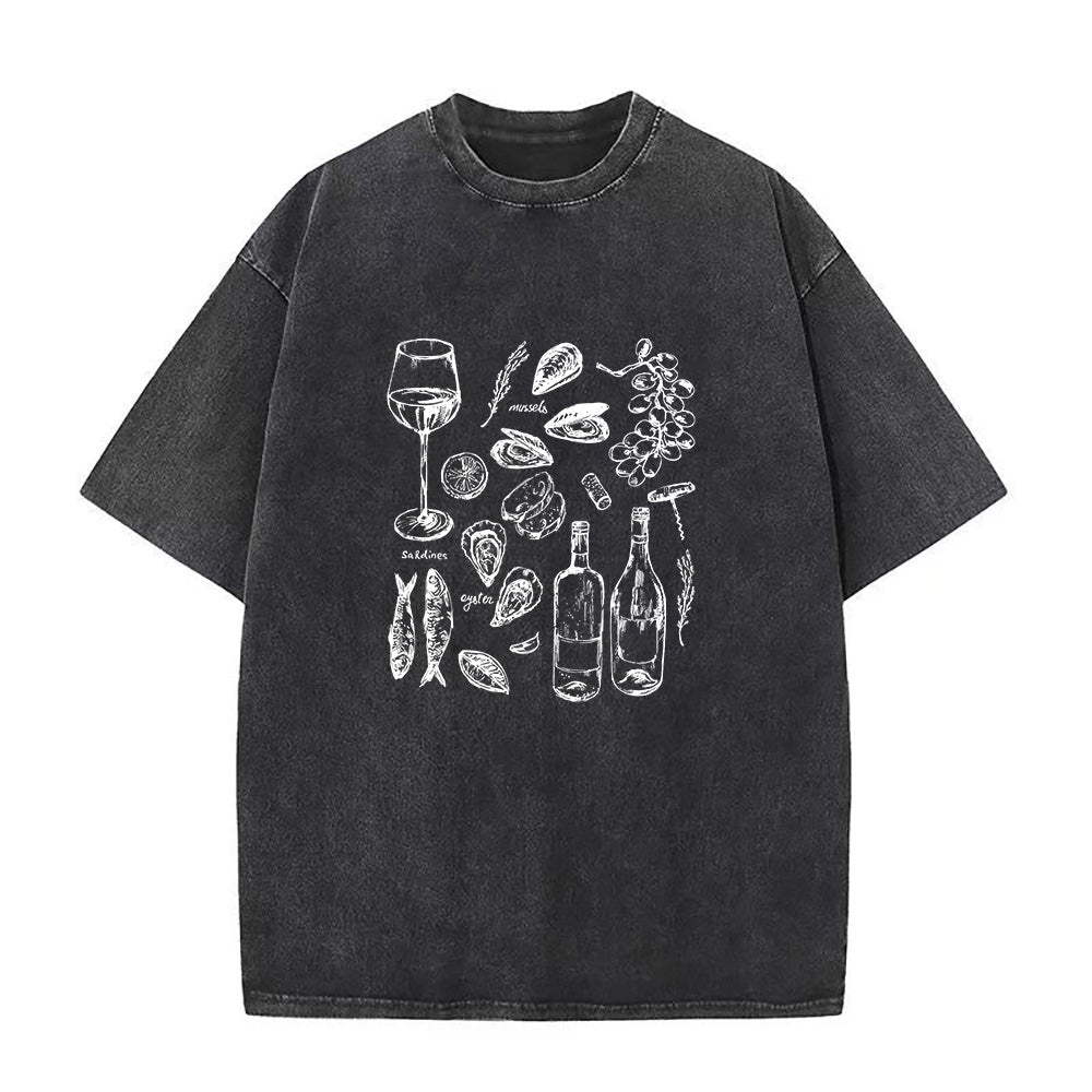 オーシャンワイングレープス ユニセックスTシャツ