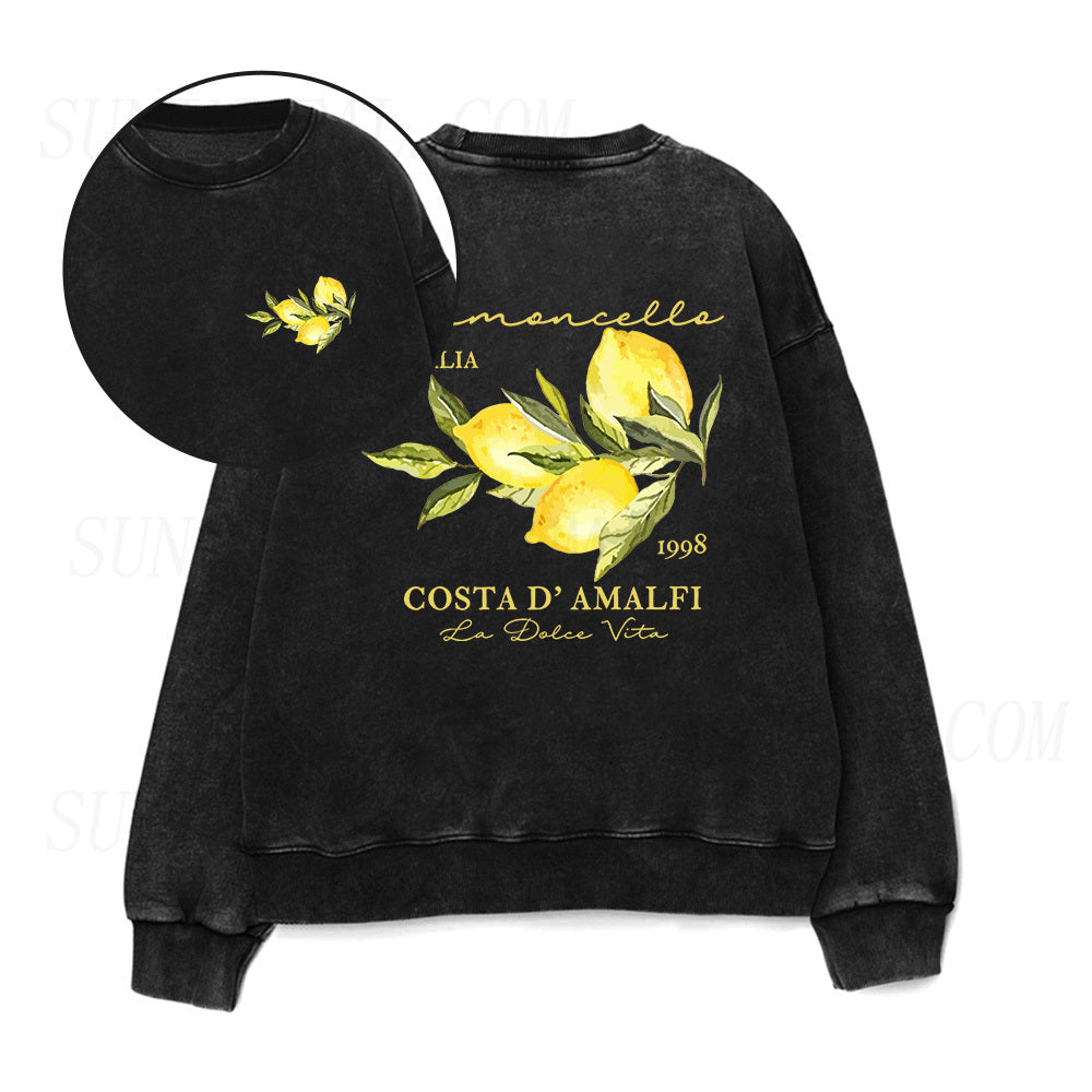 Retro Limoncello La Dolce Vita Unisex Crewneck Sweatshirt