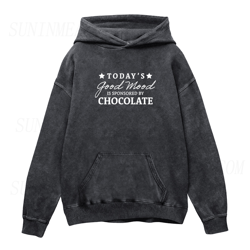 today's good mood is sponsored by chocolate Unisex Hoodie