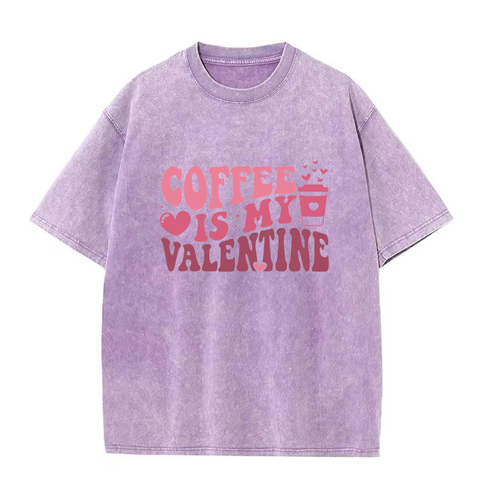 コーヒーバレンタインユニセックスTシャツ