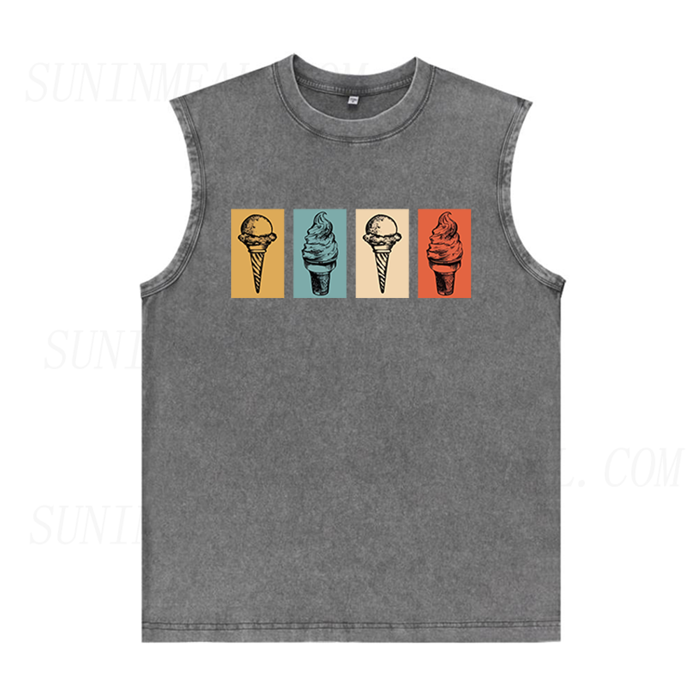 Retro Ice Cream Unisex Tank Top