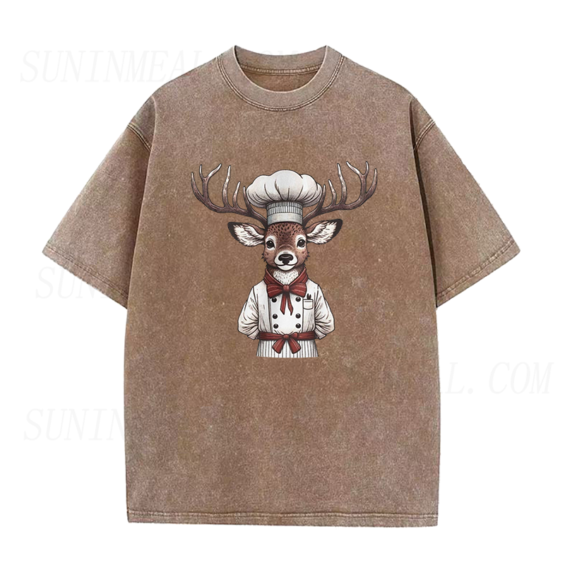 Whimsical Chef Deer Unisex Tee