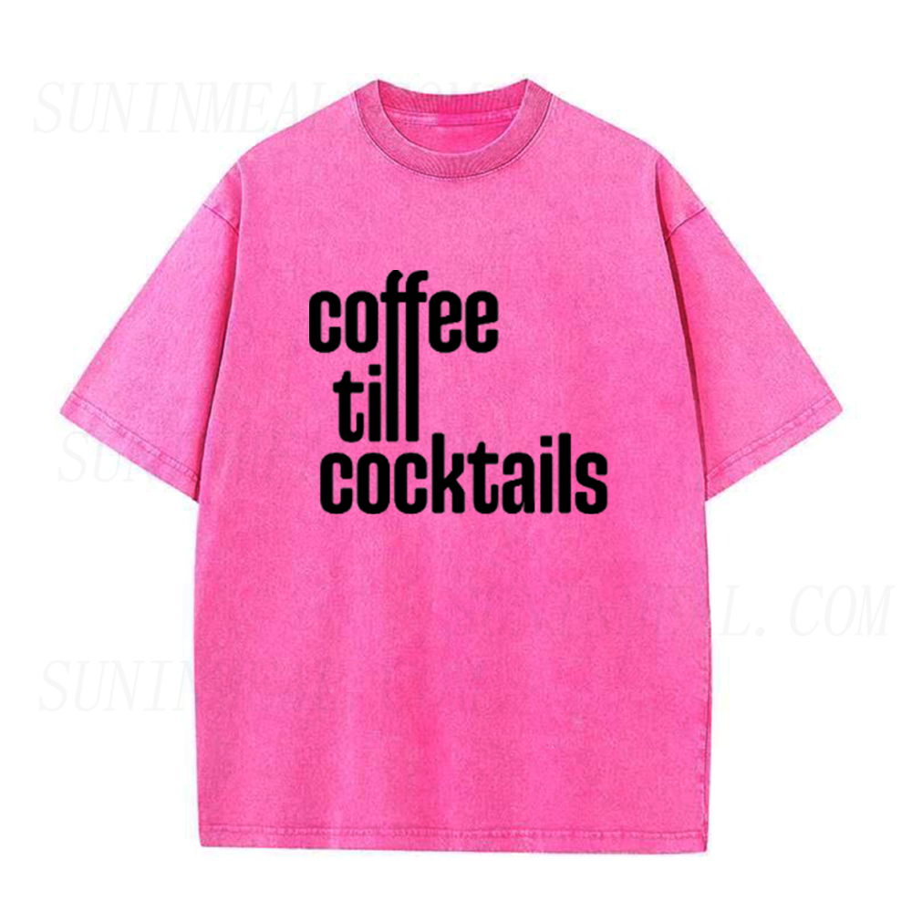 Coffee Till Cocktails Unisex Tee