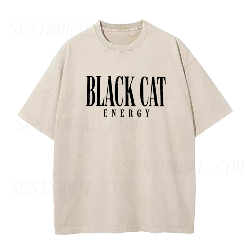 Black Cat Energy Halloween Unisex Tee