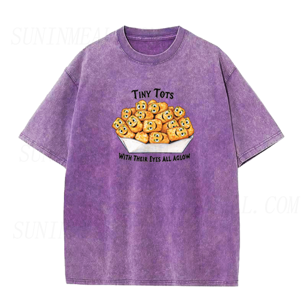 Tiny Tots Eyes All Aglow Retro Cartoon Tater Tot Unisex Tee