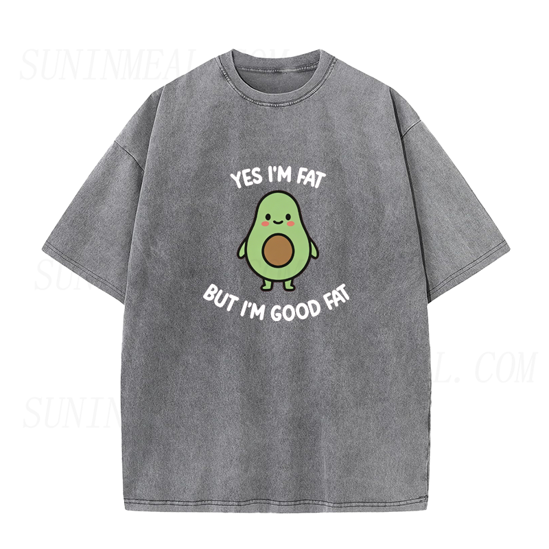 Funny Avocado Good Fat Unisex Tee