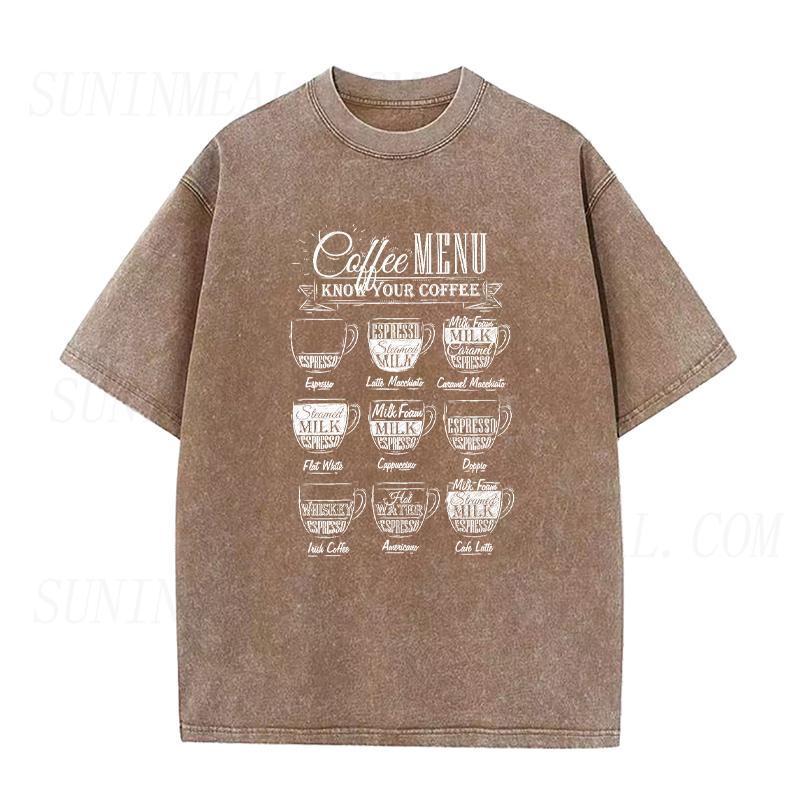 Coffee Menu Unisex Tee