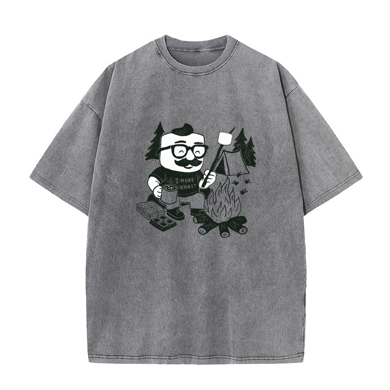 CAMPING S'MORE Marshmallow Unisex Tee