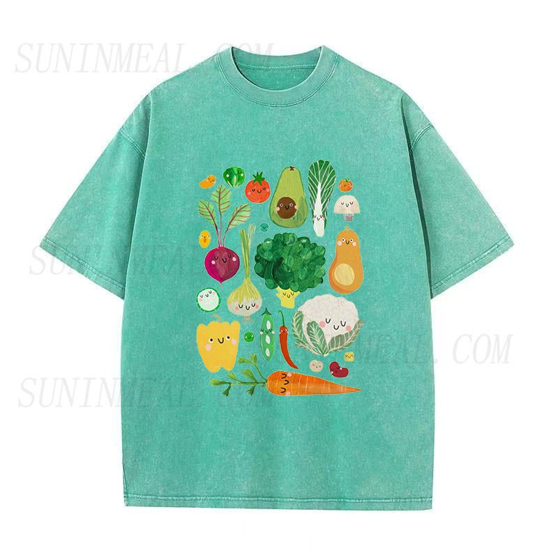 Happy Vegetables Unisex Tee