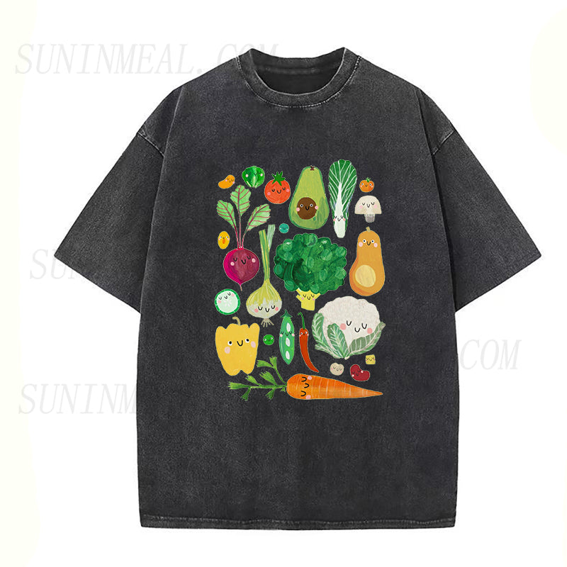 Happy Vegetables Unisex Tee