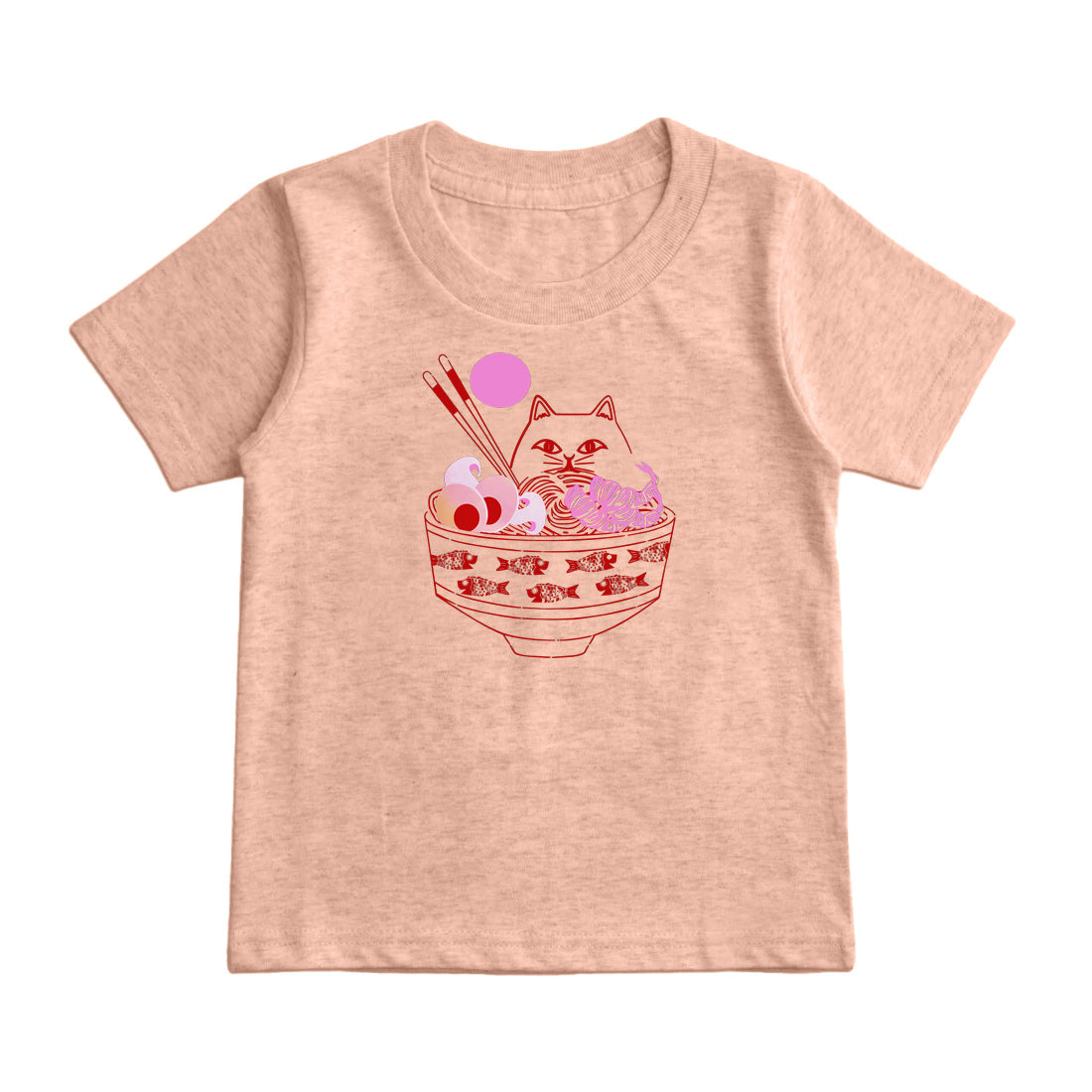 キャットヌードル キッズTシャツ
