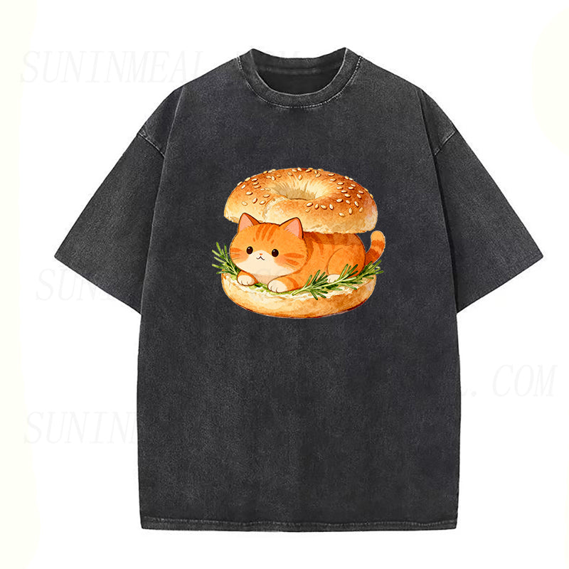 Breakfast Cat Unisex Tee