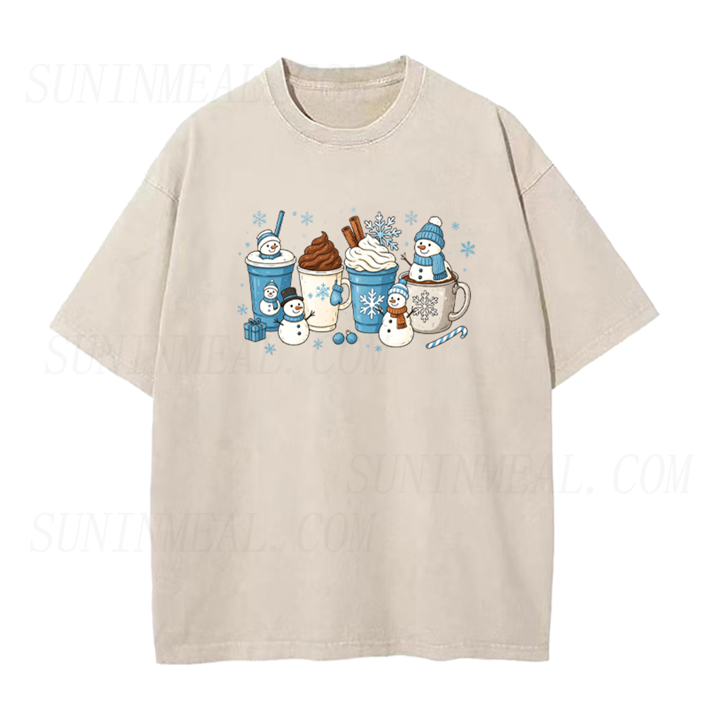 Snowman Coffee Unisex Tee