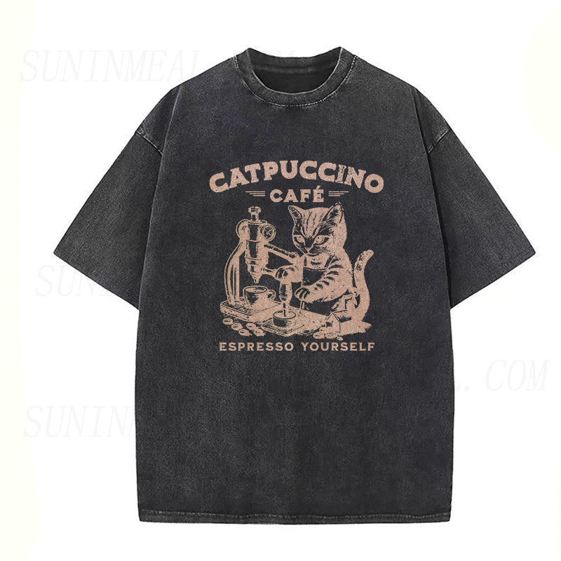 Cat Coffee Unisex Tee