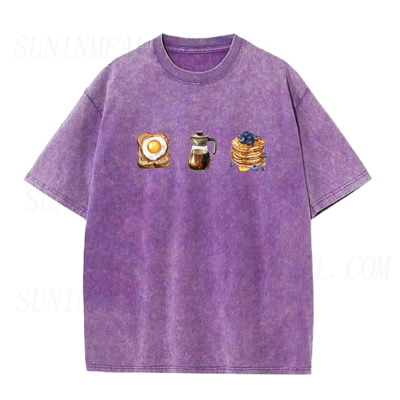 Toast Coffee Pancakes Breakfast Unisex Tee