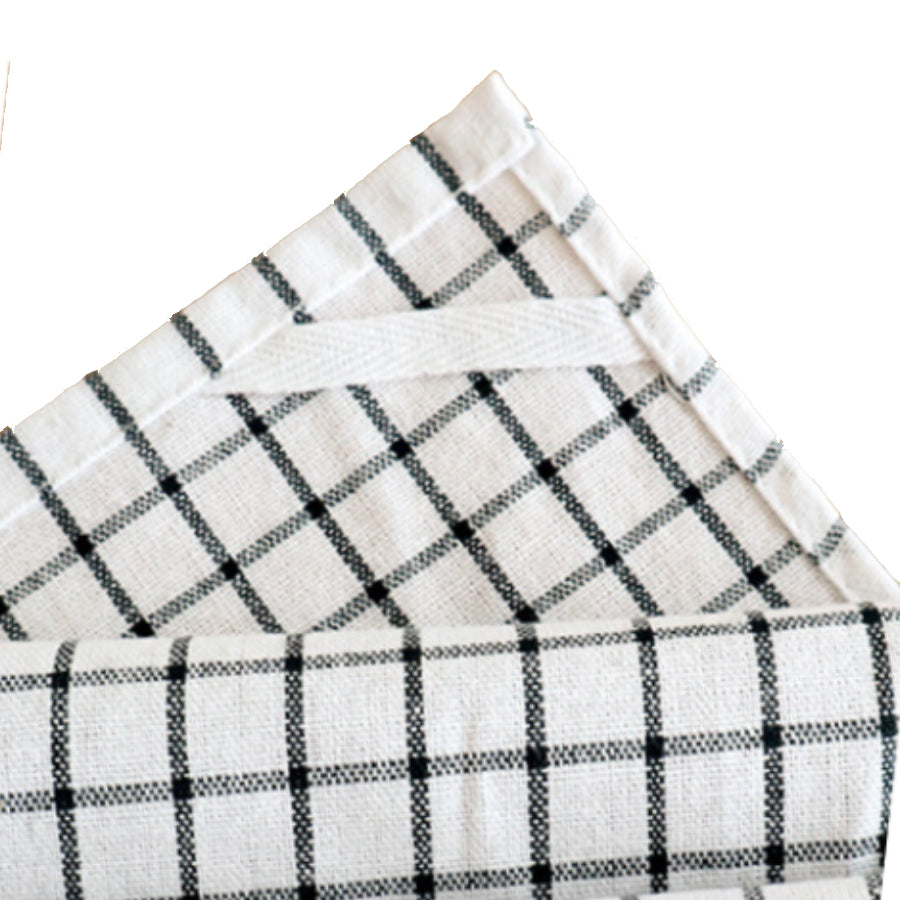 Classic Striped Plaid Tea Towel 4 Pieces