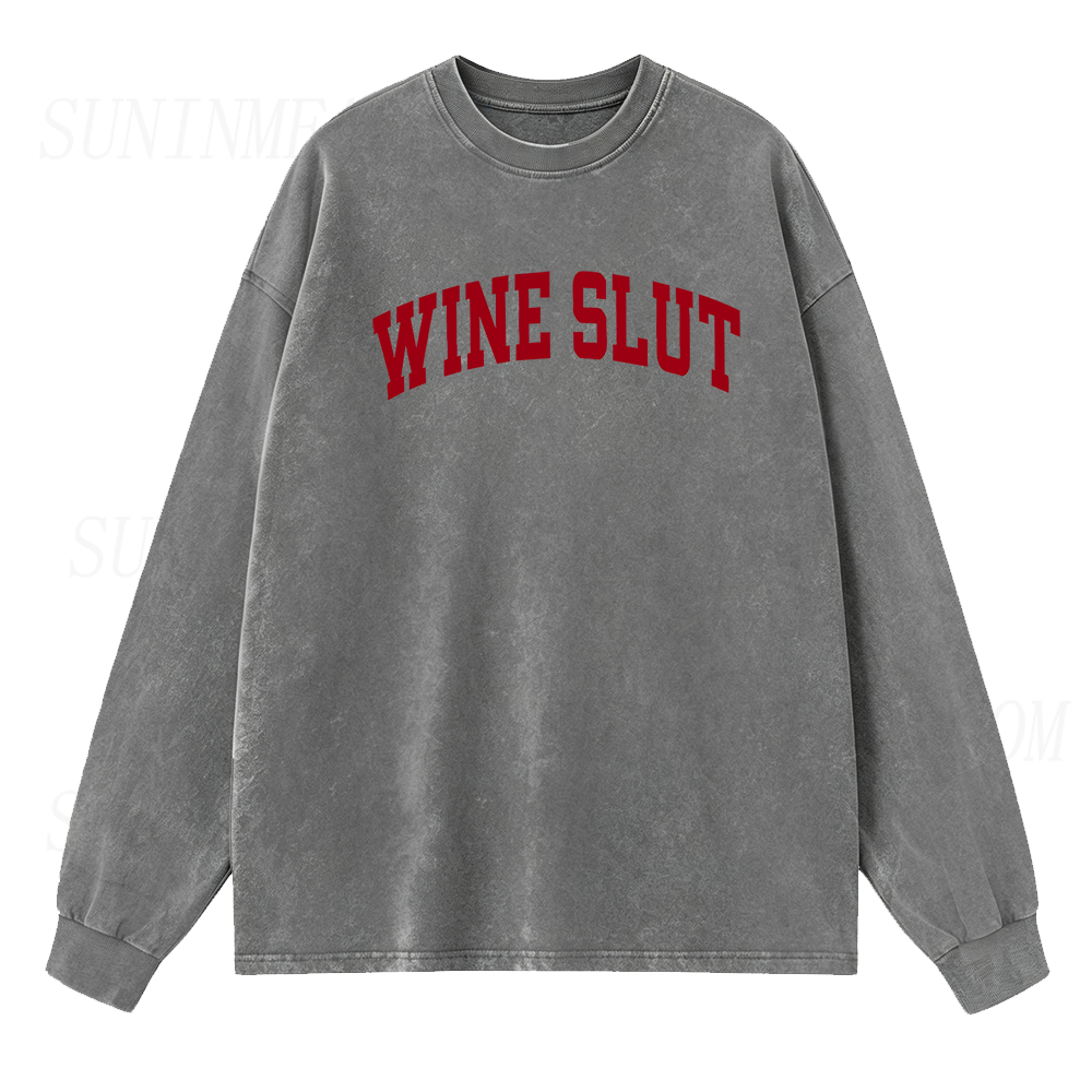 Wine Slut Long Sleeve Unisex Tee