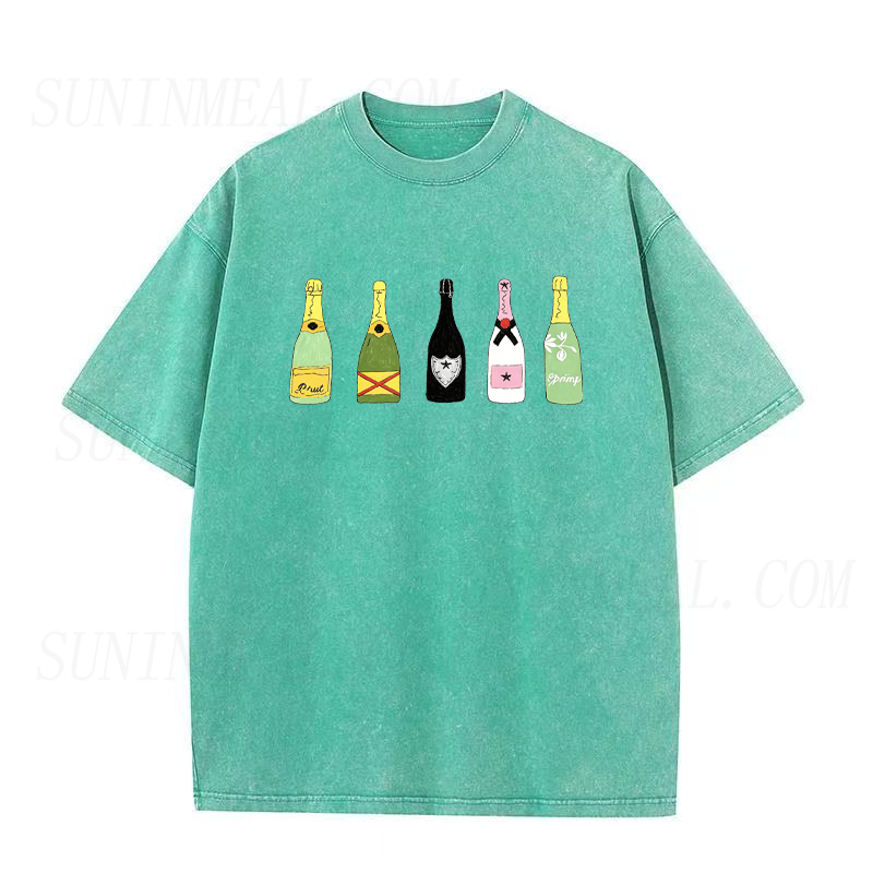 Champagne Bottle Unisex Tee