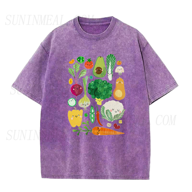 Happy Vegetables Unisex Tee