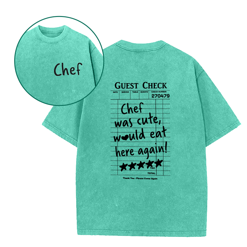 Chef Was Cute Unisex Tee