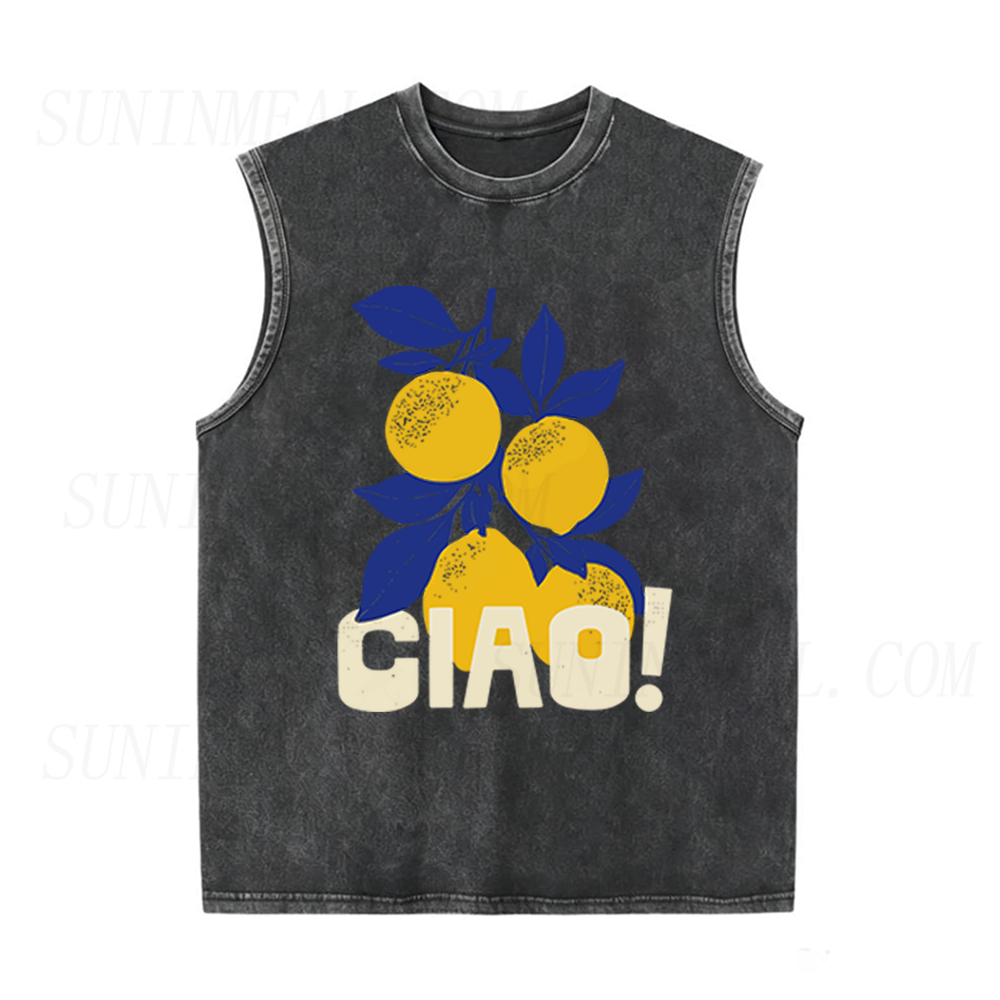 Ciao Italian Lemons Unisex Tank Top