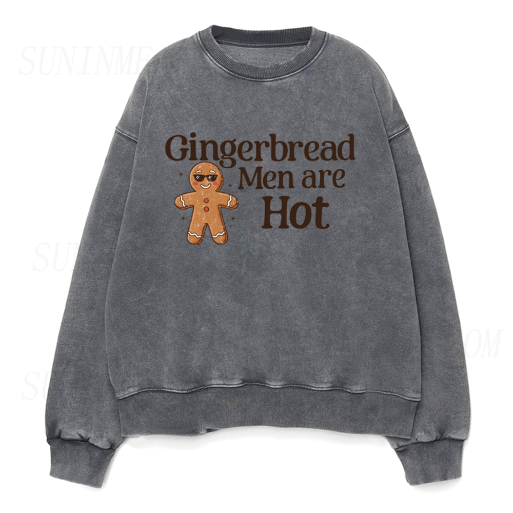 Gingerbread Men Are Hot Unisex Crewneck Sweatshirt