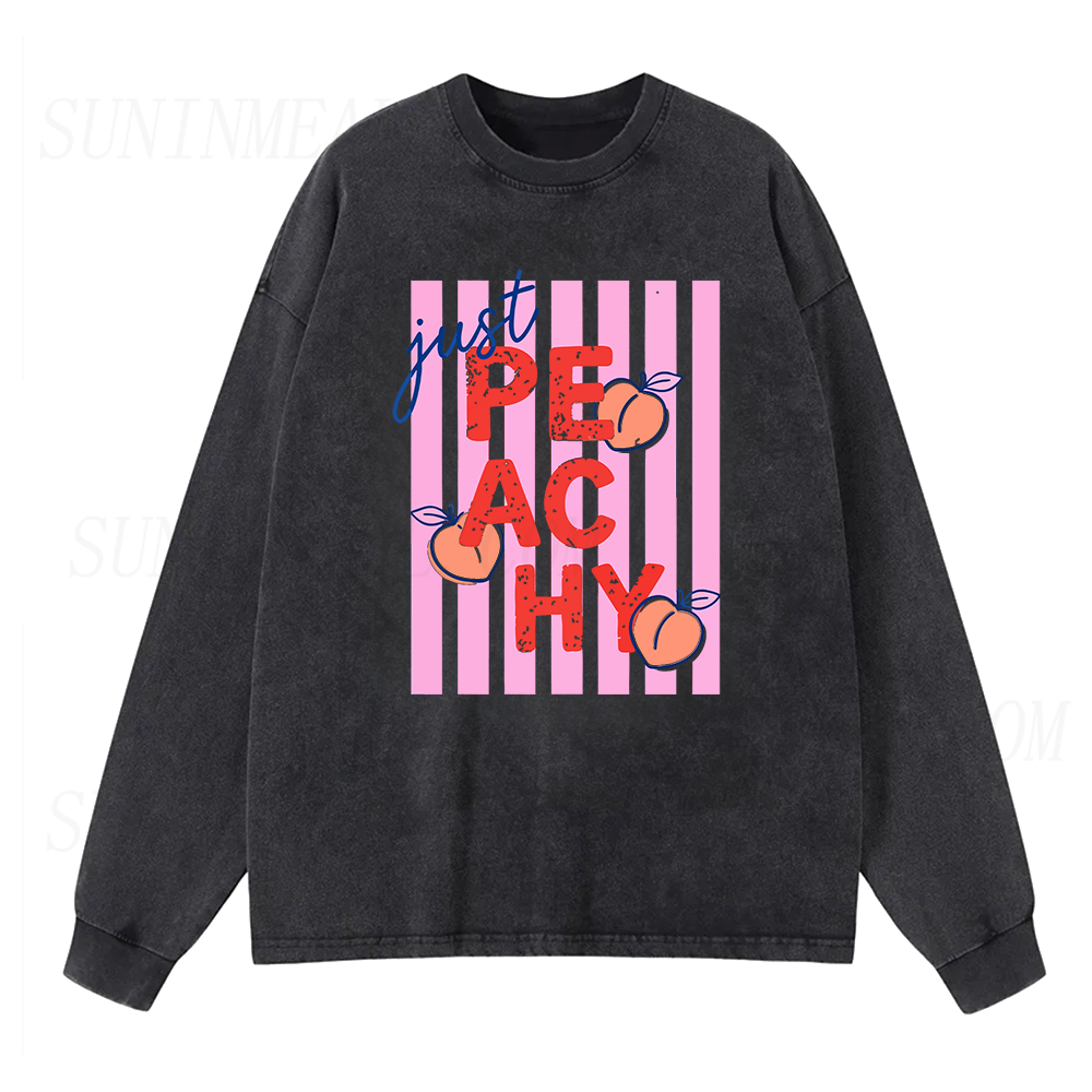 Just Peachy Long Sleeve Unisex Tee
