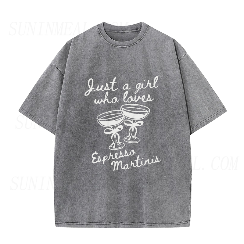 Just A Girl Who Loves Espresso Martinis Unisex Tee