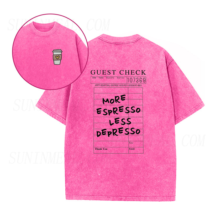 More Espresso Less Depresso Unisex Tee