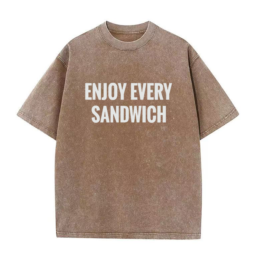 サンドイッチユニセックスTシャツをお楽しみください