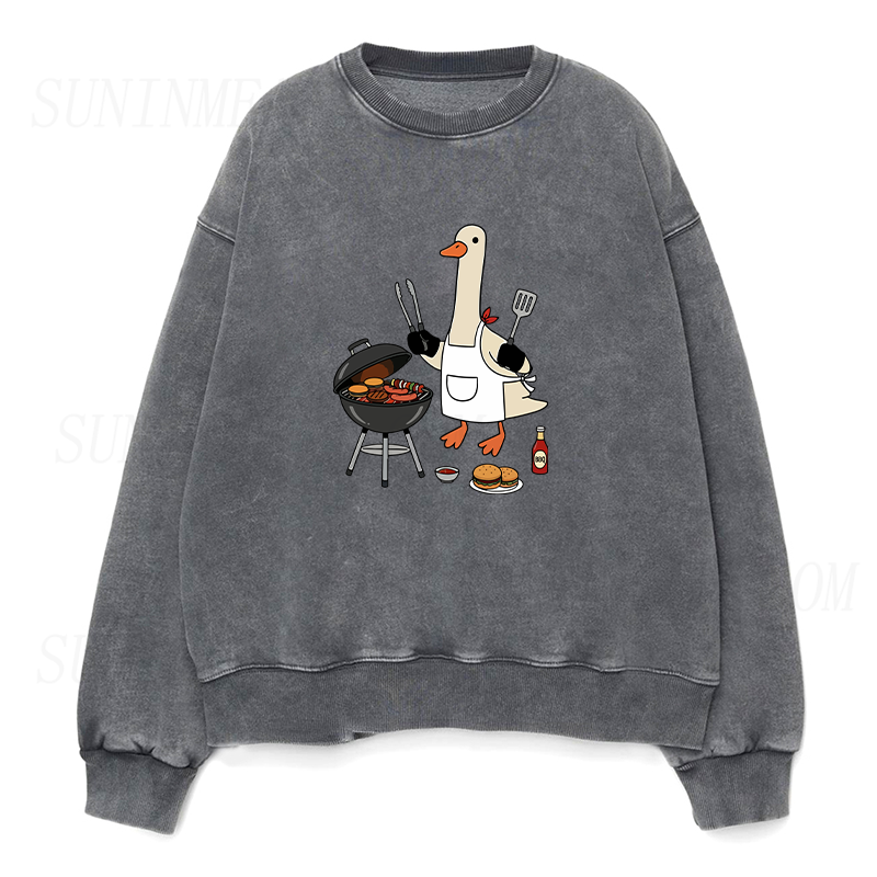 Silly Goose BBQ Unisex Crewneck Sweatshirt
