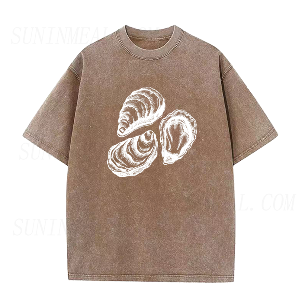 Retro Sketch Oyster Unisex Tee