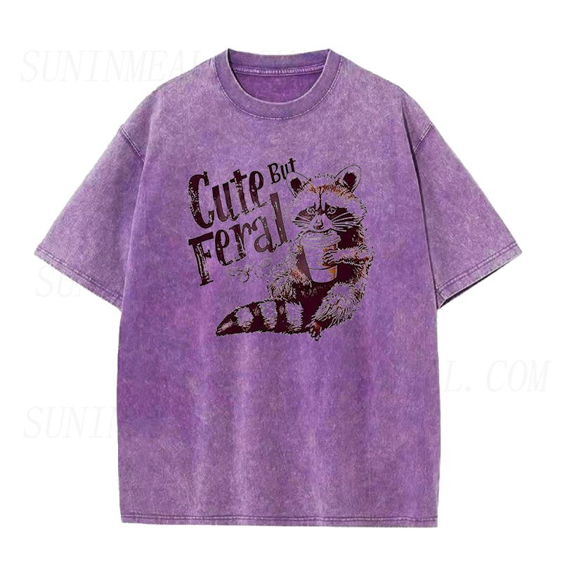Raccoon Cute But Feral Unisex Tee
