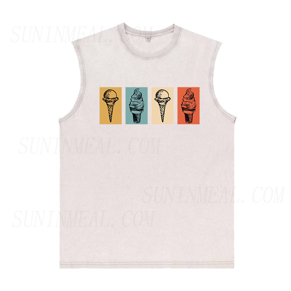 Retro Ice Cream Unisex Tank Top
