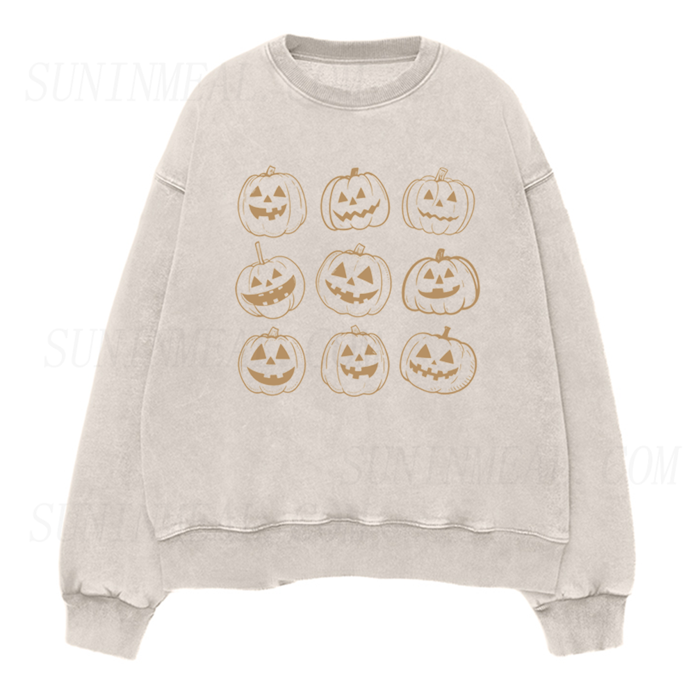 Halloween Pumpkin Unisex Crewneck Sweatshirt
