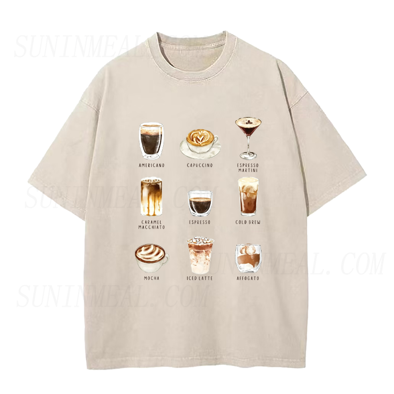 Espresso Drinks Chart Unisex Tee