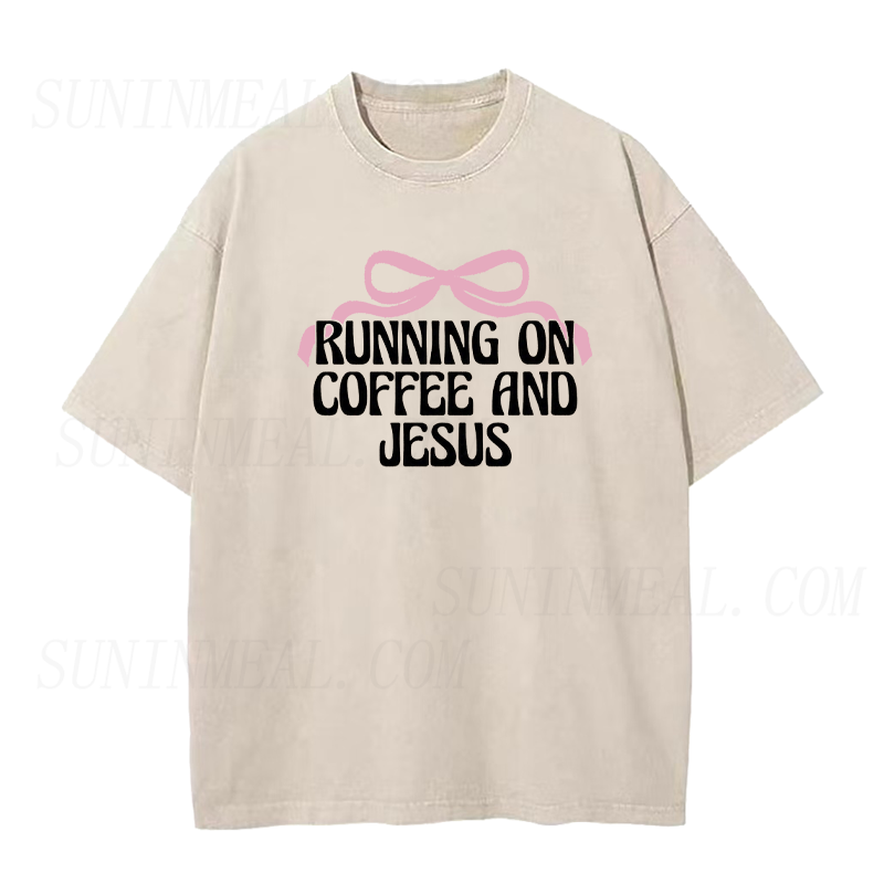 Running on Coffee and Jesus Unisex Tee