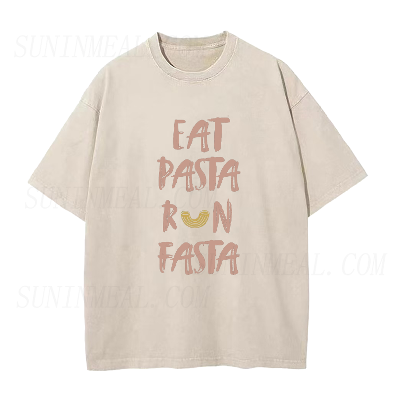 Eat Pasta Run Fasta Unisex Tee
