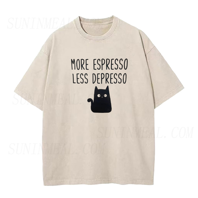 More Espresso Less Depresso Unisex Tee