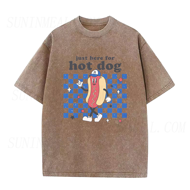 Just Here for Hot Dog Unisex Tee