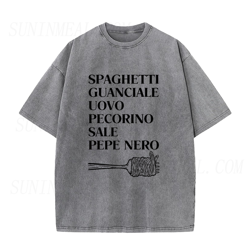 Classic Roman Carbonara Ingredients Unisex Tee