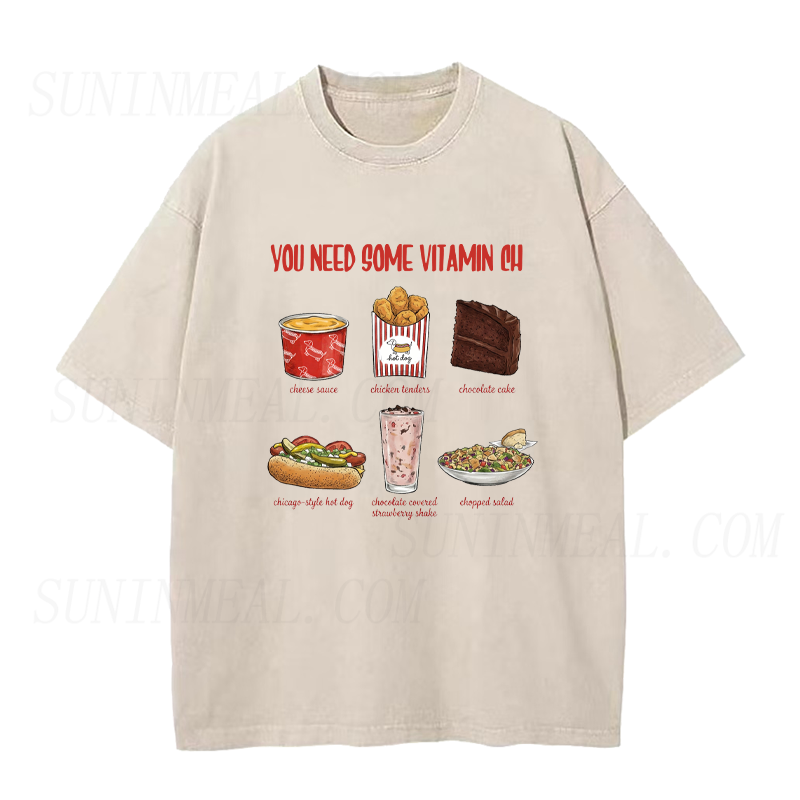 You Need Some Vitamin CH Fast Food Unisex Tee