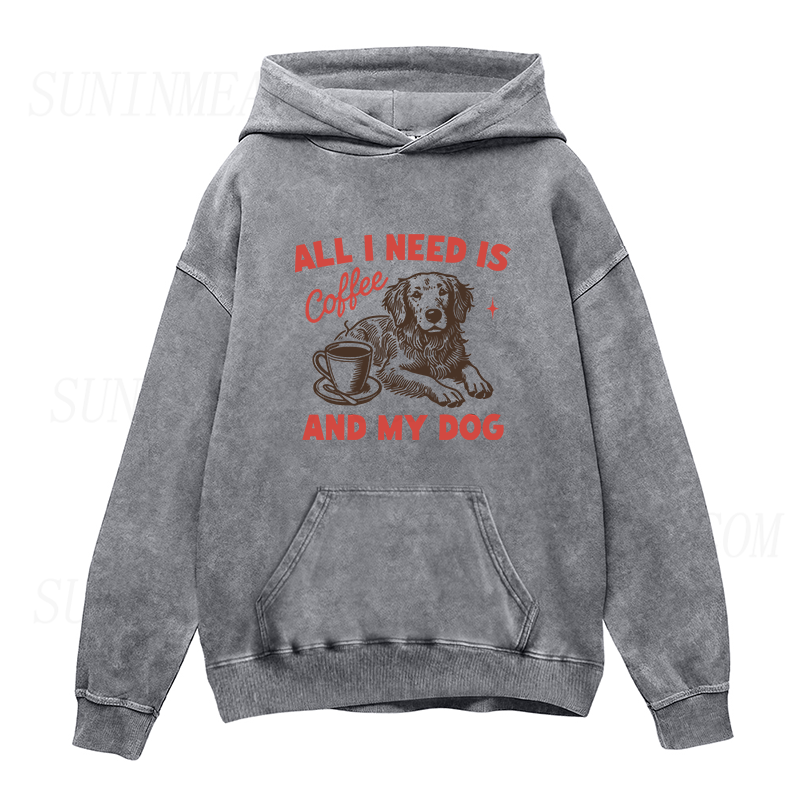 All I Need Is Coffee and My Dog Unisex Hoodie