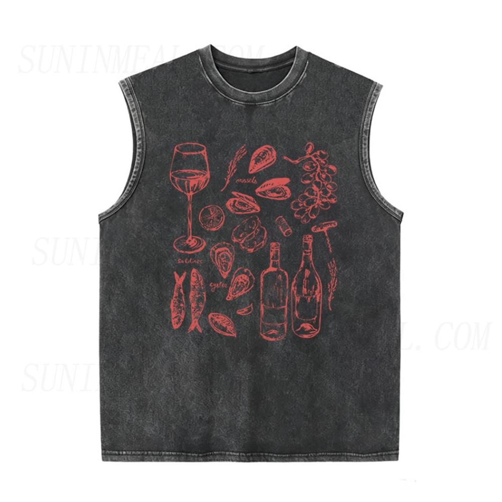Ocean Wine Grapes Unisex Tank Top